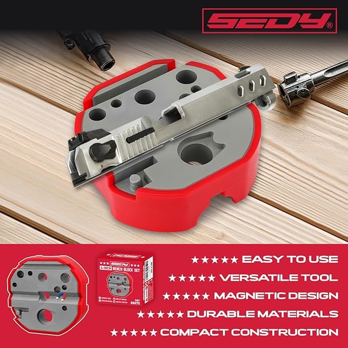 SEDY 4-inch Universal Bench Block with Non-Marring - Image 3